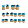 16mm blaues Auge Logo Epoxy Bio Tunnel Piercing